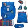 Scout Exklusiv Alpha Superflash Blue Dino Rucksack Set Produktbild-Vorschau 1
