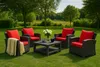 1 x Gartenkissen fur polyratanen Sitzkissen 56x52x7+56x50 Produktbild-Vorschau 6