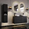 Waschtischunterschrank 60 cm , schwarz, NEWPORT-56-BLACK Produktbild-Vorschau 8