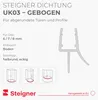 STEIGNER Duschtürdichtung gebogen UK03 50 cm (1 Stk.) Produktbild-Vorschau 2