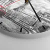 Wanduhr - Rund - Glasuhr - Auto Eiffle Straße Gebäude - Produktbild-Vorschau 5