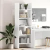 vidaXL Knihovna bílá 60x35x180 cm Dřevěná konstrukce Náhled obrázku produktu 2