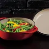 Lodge - Marmite en fonte émaillée - rouge 2.8L Voir les images du produit 2