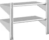 vidaXL Wandregal mit 2 Böden 75x40x60 cm Silbern Edelstahl Produktbild-Vorschau 7
