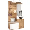 MODFU Armoire Mural avec Banc, Miroir et Patère, Rangement Voir les images du produit 10