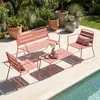 Anti-UV-behandeltes Gartensofa aus Stahl Rosa - Oviala Produktbild-Vorschau 7