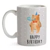 Mr. & Mrs. Panda Tasse Bär Geburtstag - Grau Pastell - Produktbild-Vorschau 3