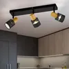 Deckenleuchte, Eisen Stahl, 3-Flammig, L 45 cm Produktbild-Vorschau 3