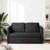 vidaXL Bodensofa mit Schlaffunktion Schwarz 112x174x55 cm Produktbild-Vorschau 3