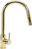 A gold kitchen faucet on a white background. Anteprima dell’immagine prodotto