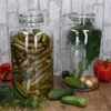 2x zavařovací sklenice NORMA 6 l ze skla s otočným víčkem Náhled obrázku produktu 3