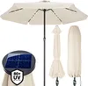 KINGSLEEVE® Parasol de jardin extérieur LED solaire 330cm Voir les images du produit 1