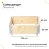 Garronda 3 pièces rehausse en bois pour palette caisse de Voir les images du produit 2