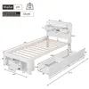 Flieks Holzbett Jugendbett 90x200cm mit USB, Klassisches Produktbild-Vorschau 5