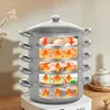 Cuiseur vapeur en acier inoxydable de 30 cm, 5 étages, Voir les images du produit 11