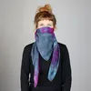 Baumwollschal – Allover-Muster – Tie-Dye – quadratischer Produktbild-Vorschau 8