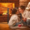 relaxdays Kaminschutzgitter schwarz Produktbild-Vorschau 3