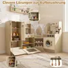 COSTWAY Cucina per bambini, cucina angolare con 21 Anteprima dell’immagine prodotto 8