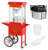 Professionelle Popcornmaschine auf Wagen mit Beleuchtung Produktbild-Vorschau 1