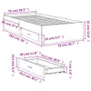 VidaXL 3280442, Dąb, 78 cm, 193 cm, 32 cm, 750 x 1900 mm, 1 Podgląd zdjęcia produktu 7