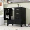 Mobiletto Merax con lavabo in Vetroceramica, mobile bagno a Anteprima dell’immagine prodotto 3