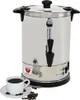 A coffee urn and a cup of coffee are shown on a white background. Produktbild-Vorschau