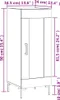 vidaXL Sideboard Betongrau 34,5x34x90 cm Holzwerkstoff Produktbild-Vorschau 8