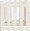vidaXL Hochbeet Lattenzaun-Design Weiß 150x50x50 cm Produktbild-Vorschau 5