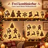 LED Rentier Weihnachtsdeko 7er Set, 3D Holz Rentier Lichter Produktbild-Vorschau 5