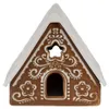 Clayre & Eef Portacandele Casa di pan di zenzero 8x8x8 cm Anteprima dell’immagine prodotto 1