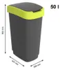 Rotho Abfalleimer 50 L Twist - Swingeimer 40,1 x 29,8 x Produktbild-Vorschau 13
