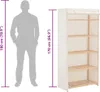 vidaXL Armadio bianco 79 x 40 x 170 cm tessuto Anteprima dell’immagine prodotto 6