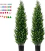 SucceBuy Albero di cedro topiario artificiale da 60", 2 Anteprima dell’immagine prodotto 1