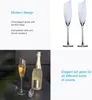 Intirilife 6x Champagner Glas mit moderner Kante und Produktbild-Vorschau 3