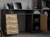 Bureau ADA anthracite chêne artisan 125 Cm 4 Tiroirs Voir les images du produit 3