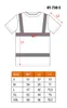 T-shirt ad alta visibilità a maniche corte in due colori Anteprima dell’immagine prodotto 3