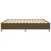 vidaXL Rám postele bez matrace tmavě hnědý 160x200 cm látka Náhled obrázku produktu 5