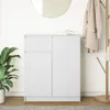 vidaXL Sideboard mit Schublade Weiß 71x35x84 cm Produktbild-Vorschau 3