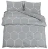 vidaXL Ensemble de literie Gris 200x200 cm coton Voir les images du produit 7