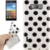 Schutzhülle TPU Punkte Case für Handy LG Optimus L7 / E705 Produktbild-Vorschau 1