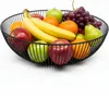 Relaxdays Obstschale Metall, runder Obstkorb, HxD: 8 x 28 Produktbild-Vorschau 1