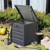 Livingandhome Verzinkter Stahl Gartenbox, 200L Quadratische Produktbild-Vorschau 2