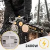 Piła Łańcuchowa Pilarka Elektryczna Do Drewna 2400W Podgląd zdjęcia produktu 3