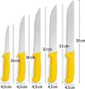 HOOZ 5dílná sada porcovacích nožů - sada nožů z nerezové Náhled obrázku produktu 2