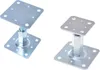 Aqbau® Pfostenträger Stützenfuss 110x110mm höhenverstellbar Produktbild-Vorschau 7