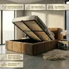 Polsterbett VELUNO 160 x 200 cmmit Matratze und Bettkasten. Produktbild-Vorschau 6