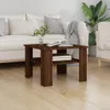 vidaXL Stolik kawowy brązowy dąb 60x60x42 cm materiał Podgląd zdjęcia produktu 2