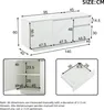 okwish Wohnzimmerschränke Sideboard Hochglanz-Seitenschrank Produktbild-Vorschau 6