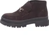 A single brown suede boot with a lug sole and a metal buckle detail. Produktbild-Vorschau