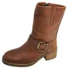 Poelman: Scarpe da donna, stivali, color marrone, casual Anteprima dell’immagine prodotto 3